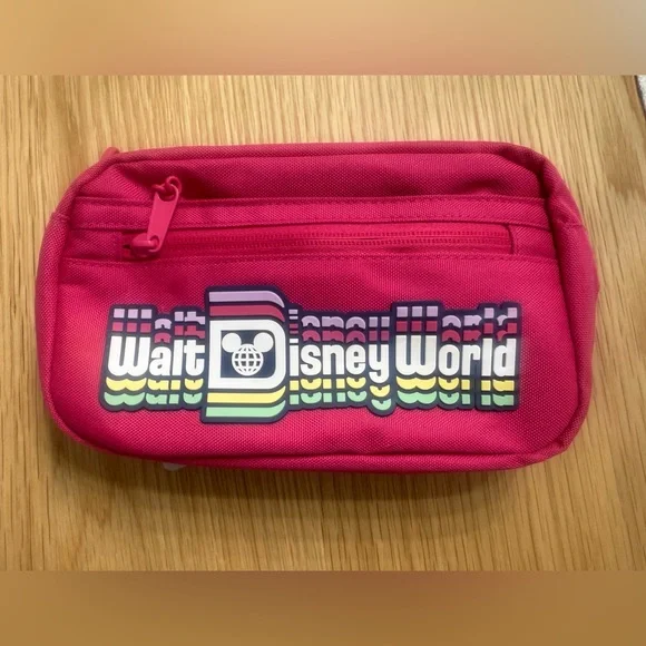 Disney Bags Walt Disney World Parks Pink Belt Bag With Wdw